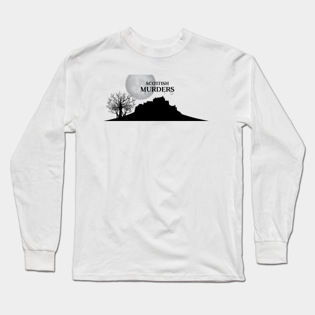 Scottish Murders Logo Black Long Sleeve T-Shirt by ScottishMurders